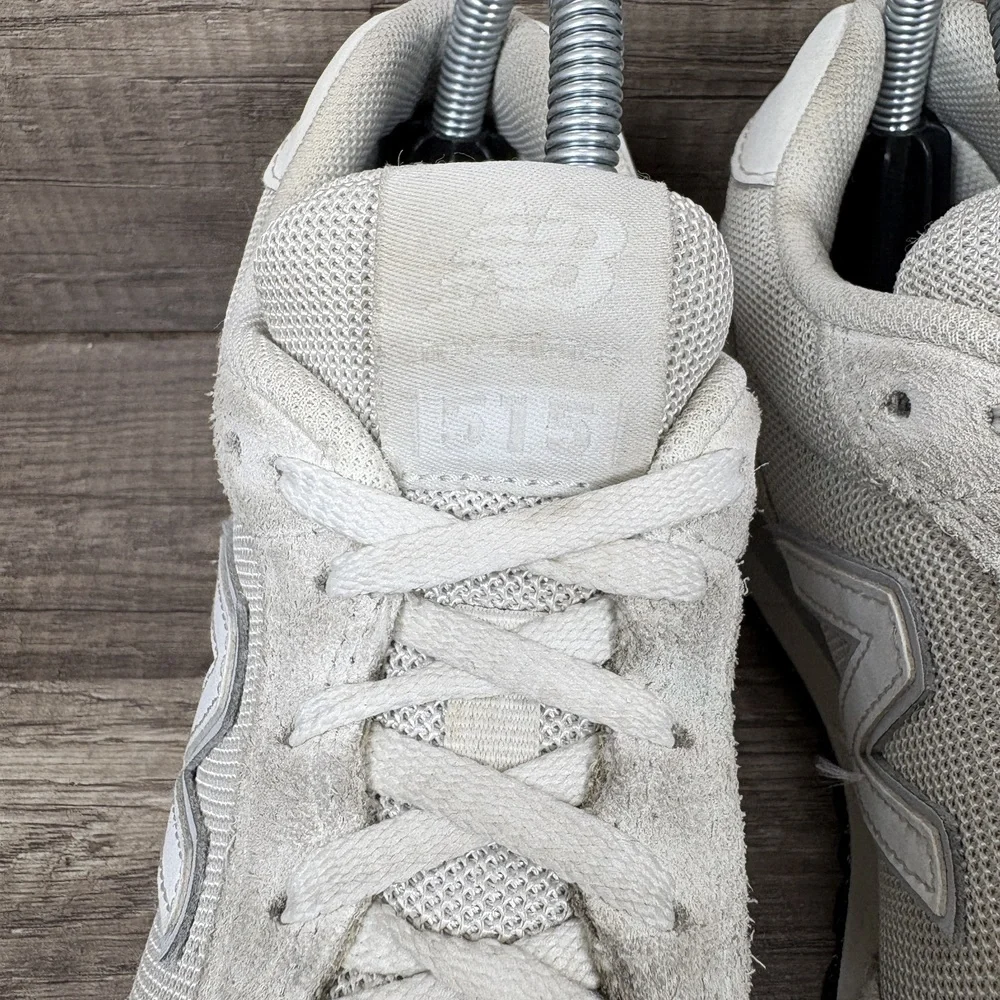 New Balance 515 Suede Gray White Womens US Size 7.5 EUR 38 WL515WHT Sneakers